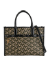 La Greca Tote, &pound;395, Handbags, Black/Khaki, Canvas, Front view